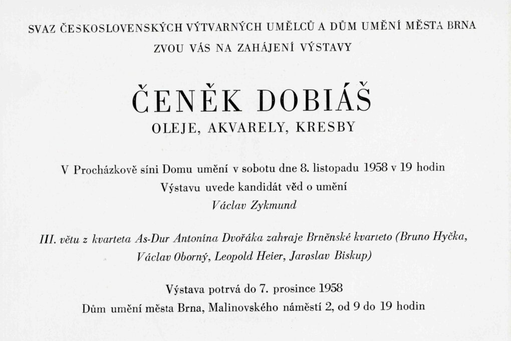 Čeněk Dobiáš – oleje, akvarely, kresby